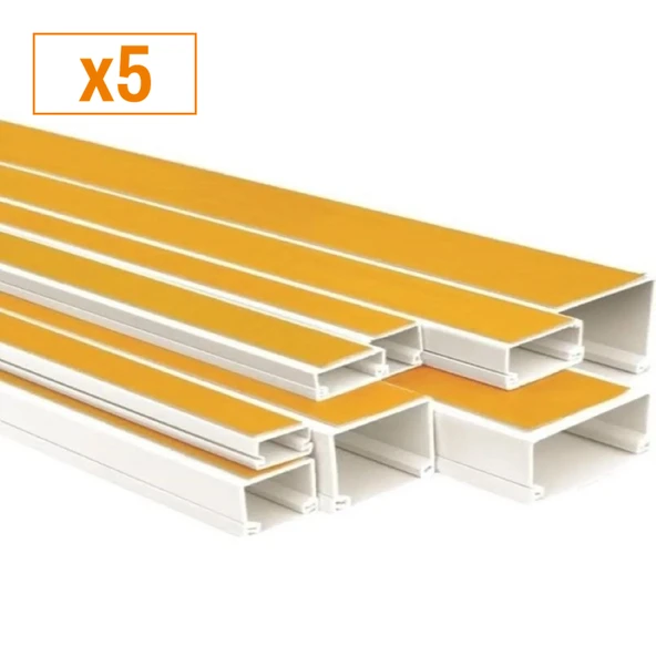 YAPIŞKANLI PLASTİK KANAL BEYAZ 40X40 (x5)