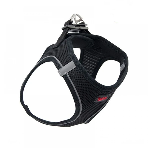 Tailpetz Air Mesh Köpek Göğüs Tasması 3XSmall 24-28 cm Siyah