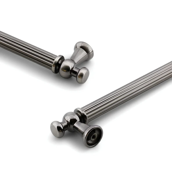 Selçuklu Antik Nikel Metal Kulp 224 mm Mobilya Çekmece Mutfak Dolabı Dolap Kapak Kulpları Kulb Kulpu - 4