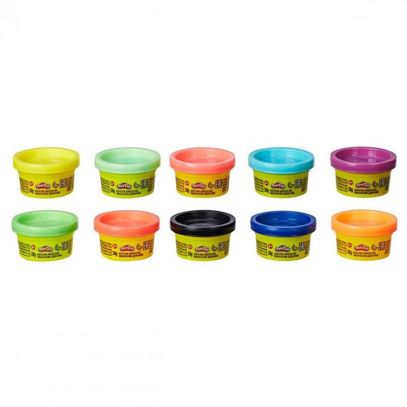 22037 Play-Doh Bonbon Parti Seti 10lu Oyun Hamuru - 2