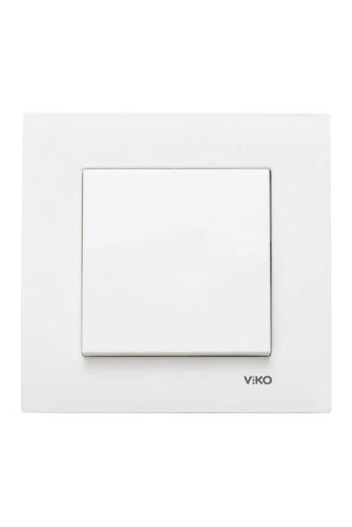 Karre Serisi Tekli Anahtar (çerçeveli Beyaz)