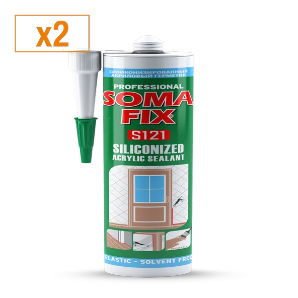 SOMAFİX AKRİLİK SİLİKONİZE MASTİK - S121 (x2)