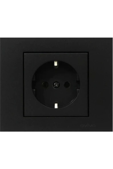 Grano Siyah Topraklı Priz