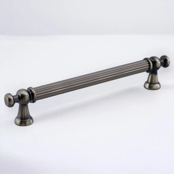Selçuklu Antik Nikel Metal Kulp 192 mm Mobilya Çekmece Mutfak Dolabı Dolap Kapak Kulpları Kulb Kulpu - Resim 5