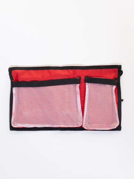 Ecm Proger Sırt Ayarlı Katlanır Yastıklı Minderli Çanta Bölmeli Lüks Şezlong-Kırmızı - 4