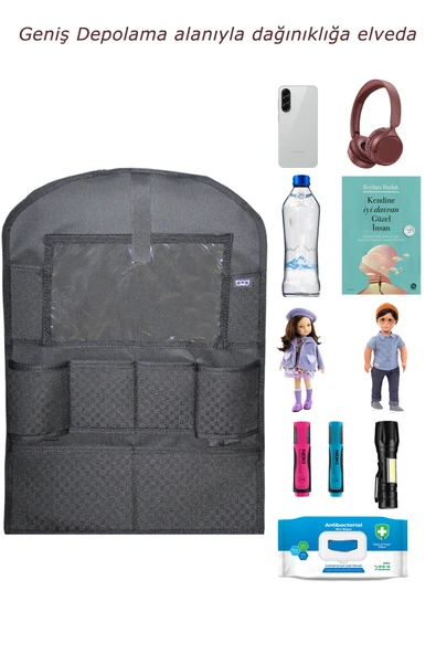 Bod Armada Oto Koltuk Arkası Koruyucu Eşya Düzenleyici Araç içi Organizer - Resim 2