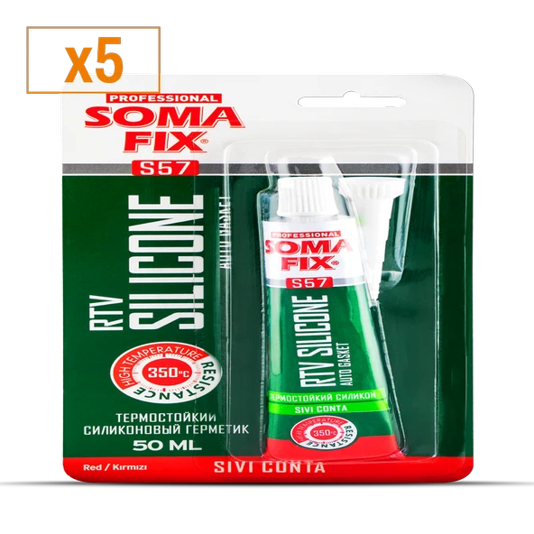 SOMAFİX RTV TÜP SİLİKON (SIVI CONTA) - S57 (x5)