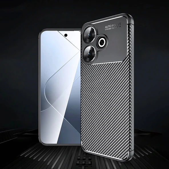 Xiaomi Redmi 13 4G Kılıf Negro Silikon Kapak - Resim 3