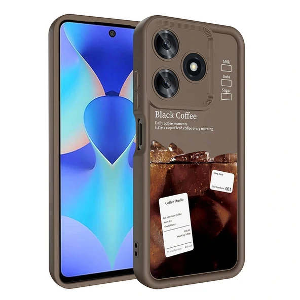 Tecno Spark 10 4G Kılıf Kamera Korumalı Baskılı Arka Yüzey Klas Kapak - Resim 3