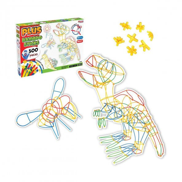 03680 Dede, Plus Bambu Çubuklar - 300 Parça - Resim 5
