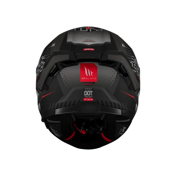 KASK MT THUNDER 4 SV LUMİNENCE D1 MAT GRİ/SİYAH - 4