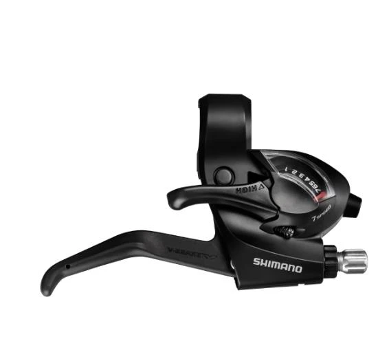 SHIMANO Vites/Fren Kolu (Düz Gidon için) ST-EF41-7R-SET 1800 / 2050 mm 600 / 600 / 300 SIS40 siyah - 3