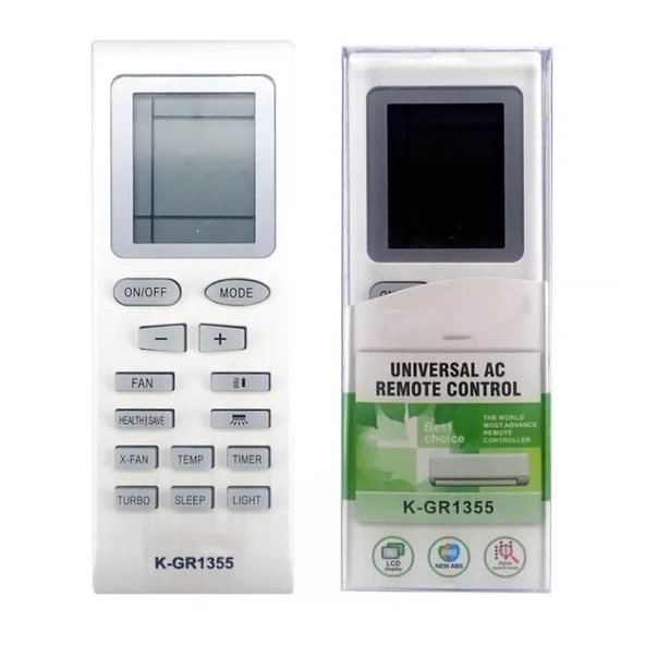 GREE GR1355 - VESTEL - REGAL - FLAIR - ALARKO-WIESSMANN- KLİMA KUMANDASI