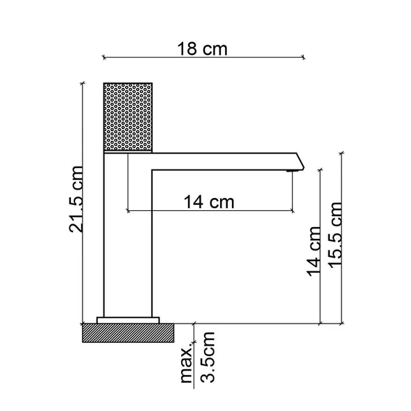FONTANA LAVABO BATARYASI (MAT SİYAH) FK-9115 - 2