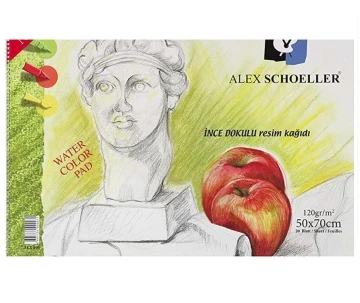 Alex Schoeller Resim Defteri 50X70 Cm Spralli 120 Gram 20'Li