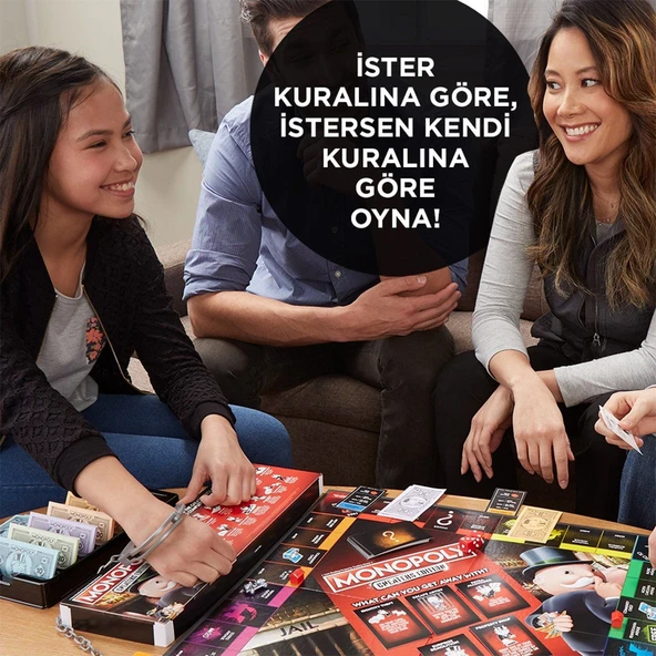 E1871 MONOPOLY CHEATERs EDITION/ Hasbro Gaming +8 yaş - Resim 6