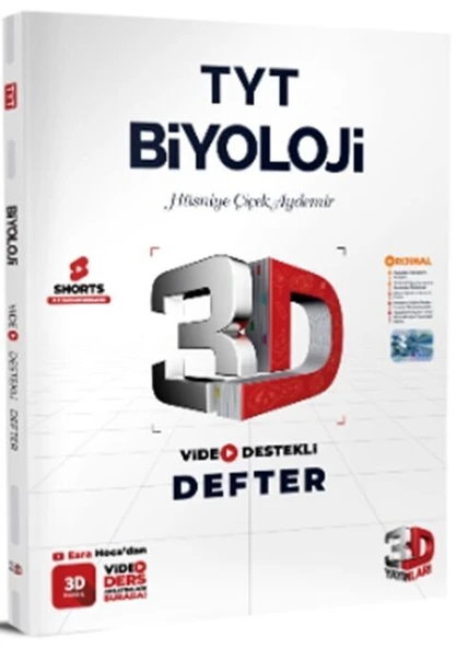 TYT Biyoloji Video Destekli Defter 3D Yayınları