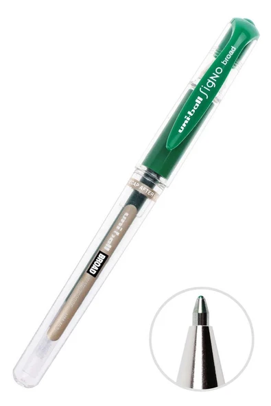 İmza Kalemi 1 Adet Uniball Signo Broad1.0 mm Roller Pilot Kalem Um-153 Roller Uçlu Likit Mürekkepli Pilot Kalem - 4