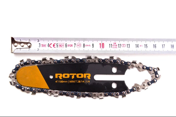 6" SET Pala + Zincir 1/4 MINI T37 - 18 Diş - Resim 5