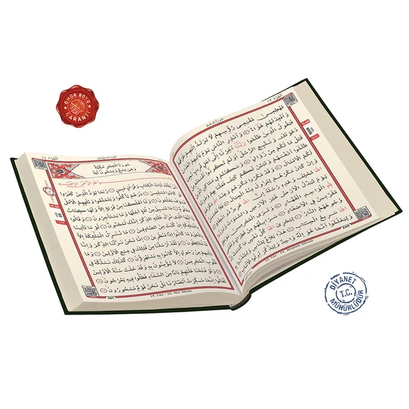 Merve Yayınları Kur'an-I Kerim Bilgisayar Hatlı Mühürlü (Cami Boy) - 5