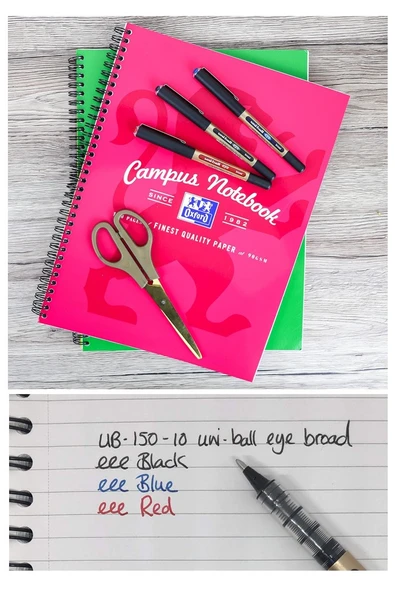 Kırmızı Pilot Kalem 10 Adet Uniball Eye Broad 1.0 mm Roller Pilot Kalem Ub-150-10 Roller Uçlu Likit Mürekkepli - 2