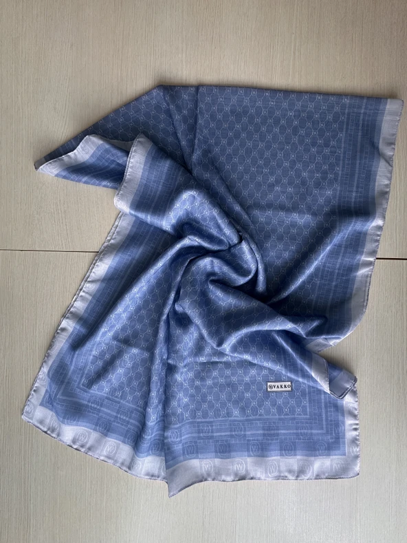 Vakko V Desenli Pamuklu Şal 70x180 - Resim 13