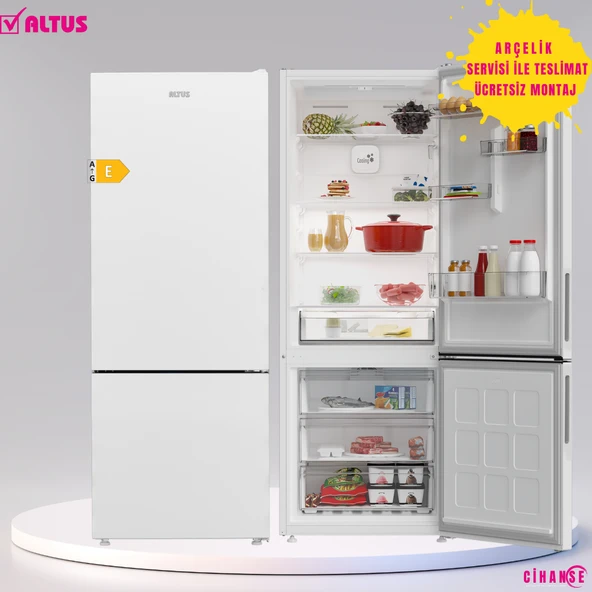 Altus ALK 472 E Kombi No-Frost Buzdolabı 490 Litre Net Hacim ürün görseli