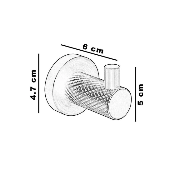 FONTANA TEKLİ ASKILIK FJ-20501 (MAT SİYAH) - Resim 2