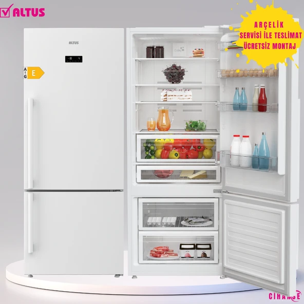 Altus ALK 474 XE Kombi No-Frost Buzdolabı 532 Litre Net Hacim