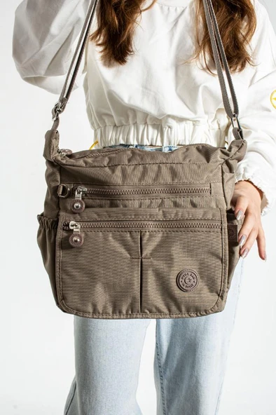 Klinkır Kadın Postacı Çanta Çok Cepli Kapaklı Model 30*20 Cm Su İtici Çapraz Askılı Postacı Çanta - Resim 3