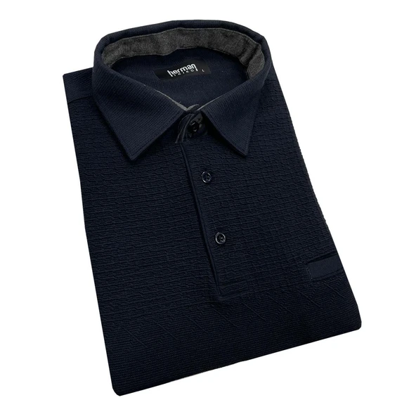 Regular Fit Erkek Gömlek Yaka Selanik Kazak-7131 - 2