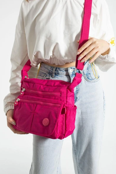 Klinkır Kadın Postacı Çanta Çok Cepli Kapaklı Model 30*20 Cm Su İtici Çapraz Askılı Postacı Çanta - Resim 22