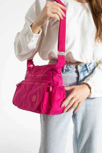 Klinkır Kadın Postacı Çanta Çok Cepli Kapaklı Model 30*20 Cm Su İtici Çapraz Askılı Postacı Çanta - Resim 21