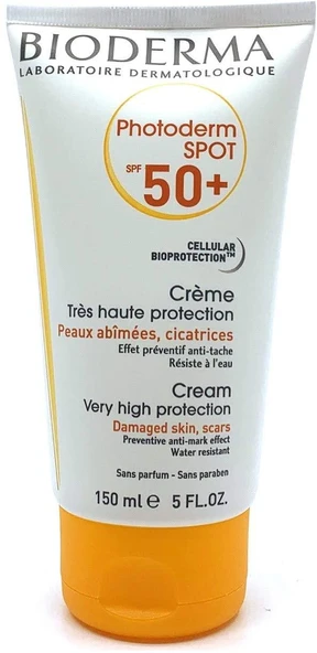 Bioderma Photoderm SPOT SPF 50+ Leke Eğilimli Ciltler İçin Leke Giderici Etkiye Sahip ve Çok Yüksek Koruma Sağlayan Güneş Koruyucu 150 ml