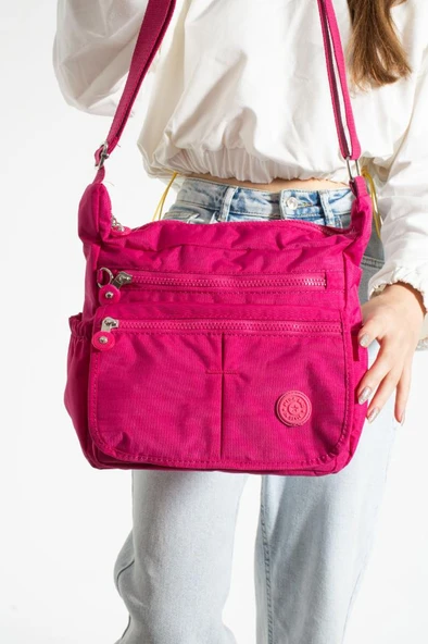 Klinkır Kadın Postacı Çanta Çok Cepli Kapaklı Model 30*20 Cm Su İtici Çapraz Askılı Postacı Çanta - Resim 11