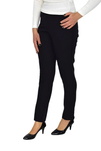 Kadın Paça Puntalı Beli Lastikli Kumaş Pantolon BGL-ST04323 ürün görseli