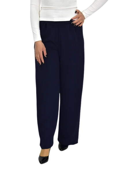 Kadın Pileli Beli Lastikli Bol Pantolon BGL-ST04252 - Resim 7