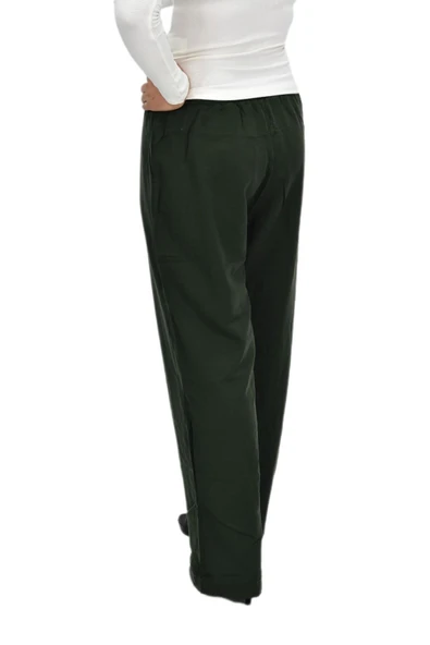 Kadın Beli Lastikli Bol Pantolon BGL-ST04216 - Resim 5