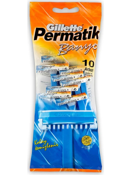 Gillette Permatik Banyo Kullan At Tıraş Bıçağı 10'lu
