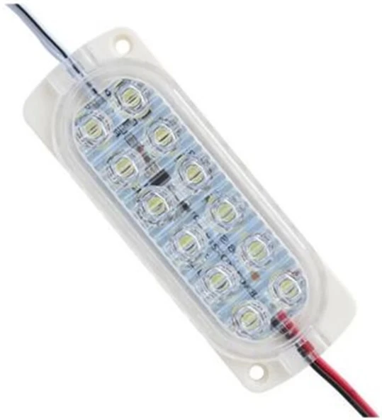 12v 2.4w Animasyonlu Çakar BEYAZ Led Dış Ortam IP67