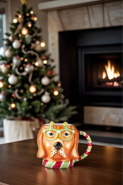 New Year Yılbaşı Animal Dog Mug 490 ml