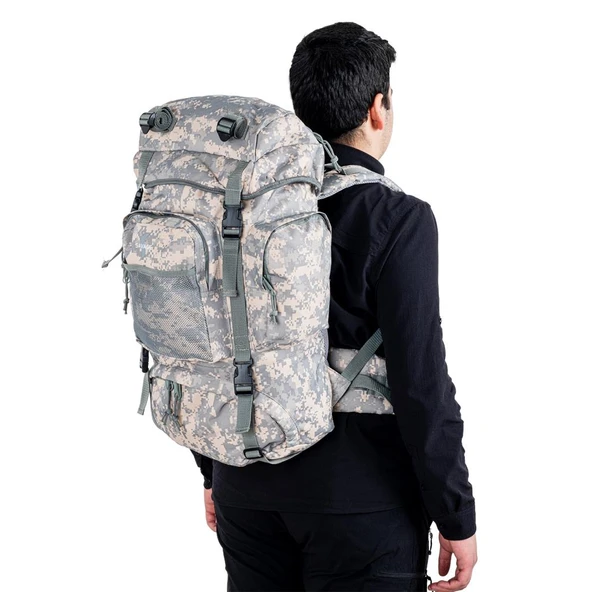 Outdoor Sırt Çantası - Savage Ventura - 70 LT. - Gri Dijital Kamuflaj - HH03205 - 4