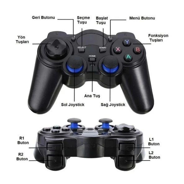 Ozmik 2.4g Kablosuz Oyun Kolu Pc / Ps3 / Android Tv / Android Telefon ve Tablet Uyumlu Gamepad - 3