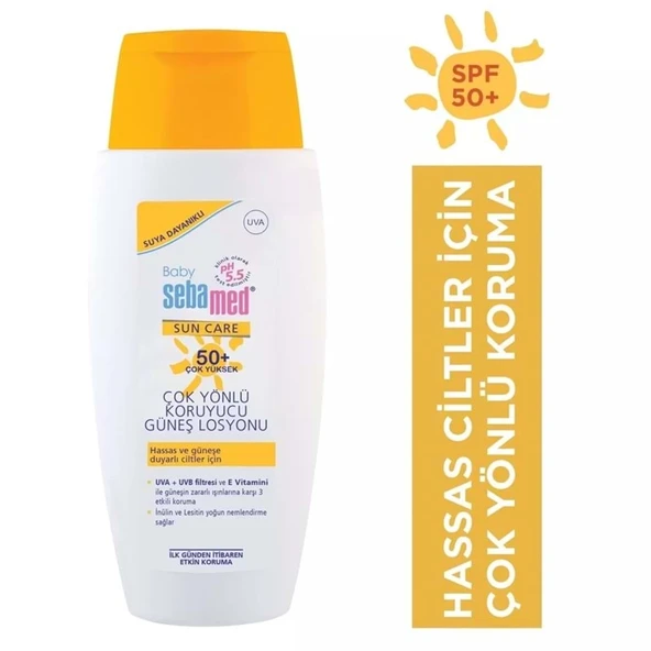Sebamed Sun Care Bebek Güneş Losyonu Kremi 50+ Faktör 150ML (Hassas Ciltler İçin) (3 Lü Set) - 2
