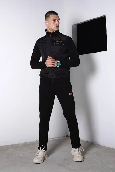 BS FİLE DETAYLI EŞOFMAN TAKIMI - 3