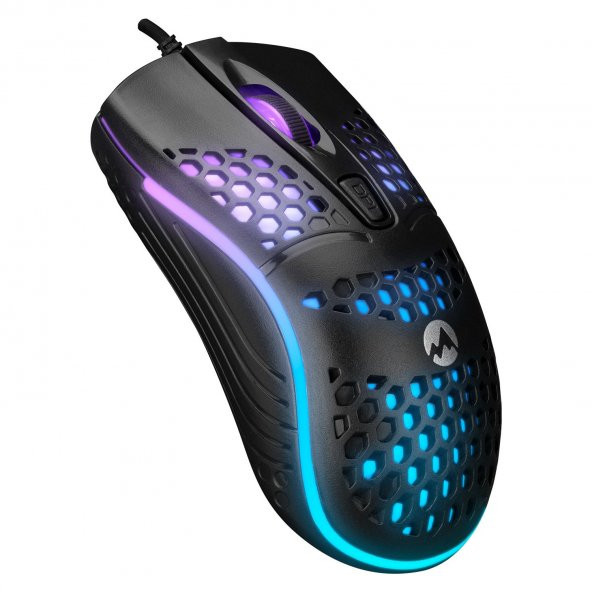 Everest SM-654 Eco USB Siyah 4d Optik Rgb Eco LED Işıklı 1600DPI 7 Renk Değiştirebilir Gaming Oyuncu Mouse