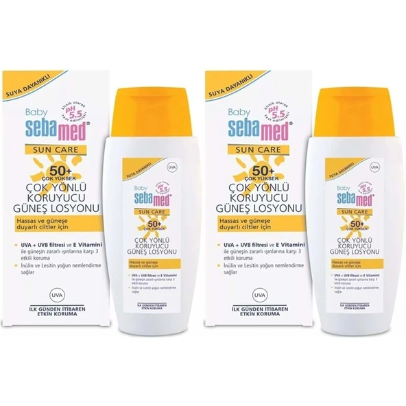 Sebamed Sun Care Bebek Güneş Losyonu Kremi 50+ Faktör 150ML (Hassas Ciltler İçin) (2 Li Set) - 1
