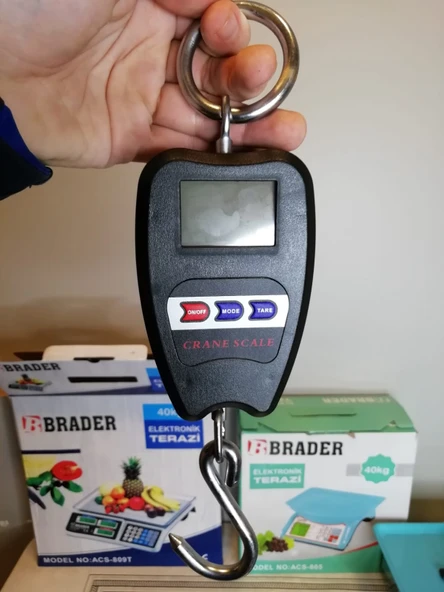 200 KG ASKILI KANCALI VİNÇ TERAZİ-KANTAR-PİLLİ-2 YIL GARANTİLİ - 4