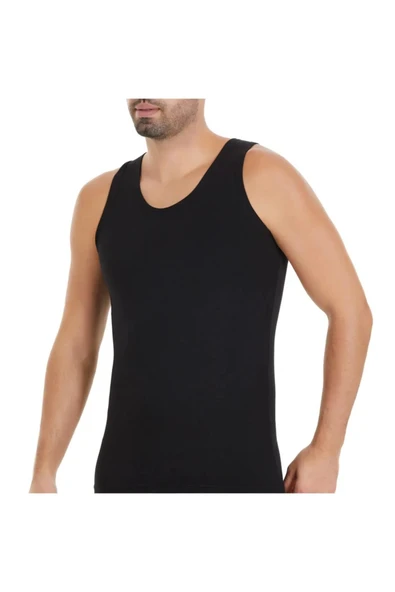 Yıldız Erkek Modal Likralı Askılı Atlet 70/74 - 6 Adet  XL Lacivert - Resim 9