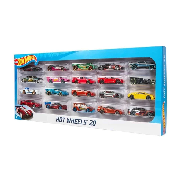 H7045 Hot Wheels 20'li Araba Seti-Karışık Asorti - 3